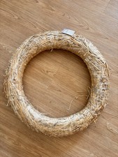 50cm Straw Wreath New With Tags