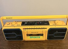 Sony CFS-950 Sports AM/FM Stereo Radio Cassette Recorder Boombox Vintage Works