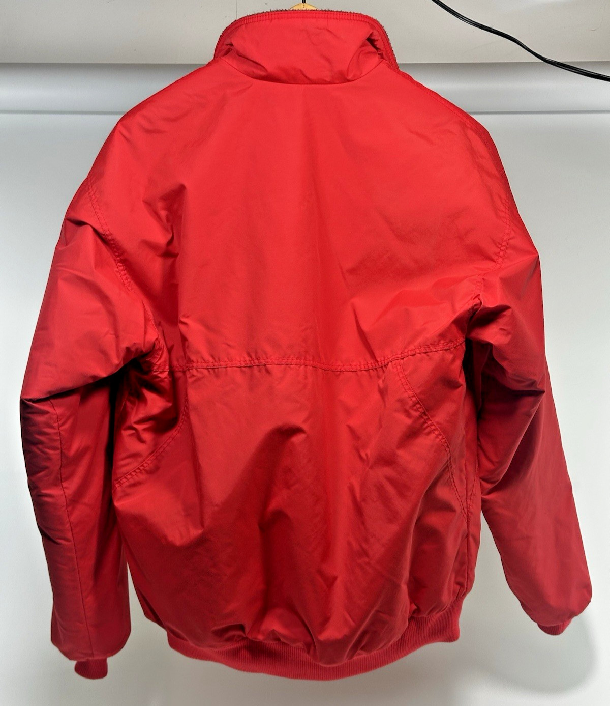 Vintage 90s Made in USA Patagonia Synchilla Fleece Lined Red Shell Jacket Medium image 5
