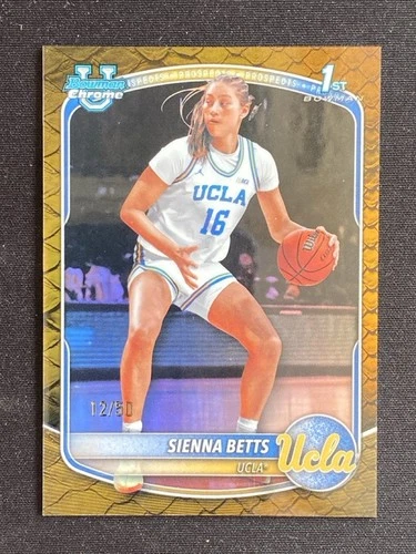 Sienna Betts 2025-26 Topps Bowman Chrome Prospects Reptilian Gold /50 #BCP-13