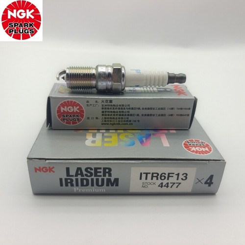 4Pcs NGK ITR6F13 4477 Iridium Platinum Spark Plug For Ford Mondeo Mazda CX-9