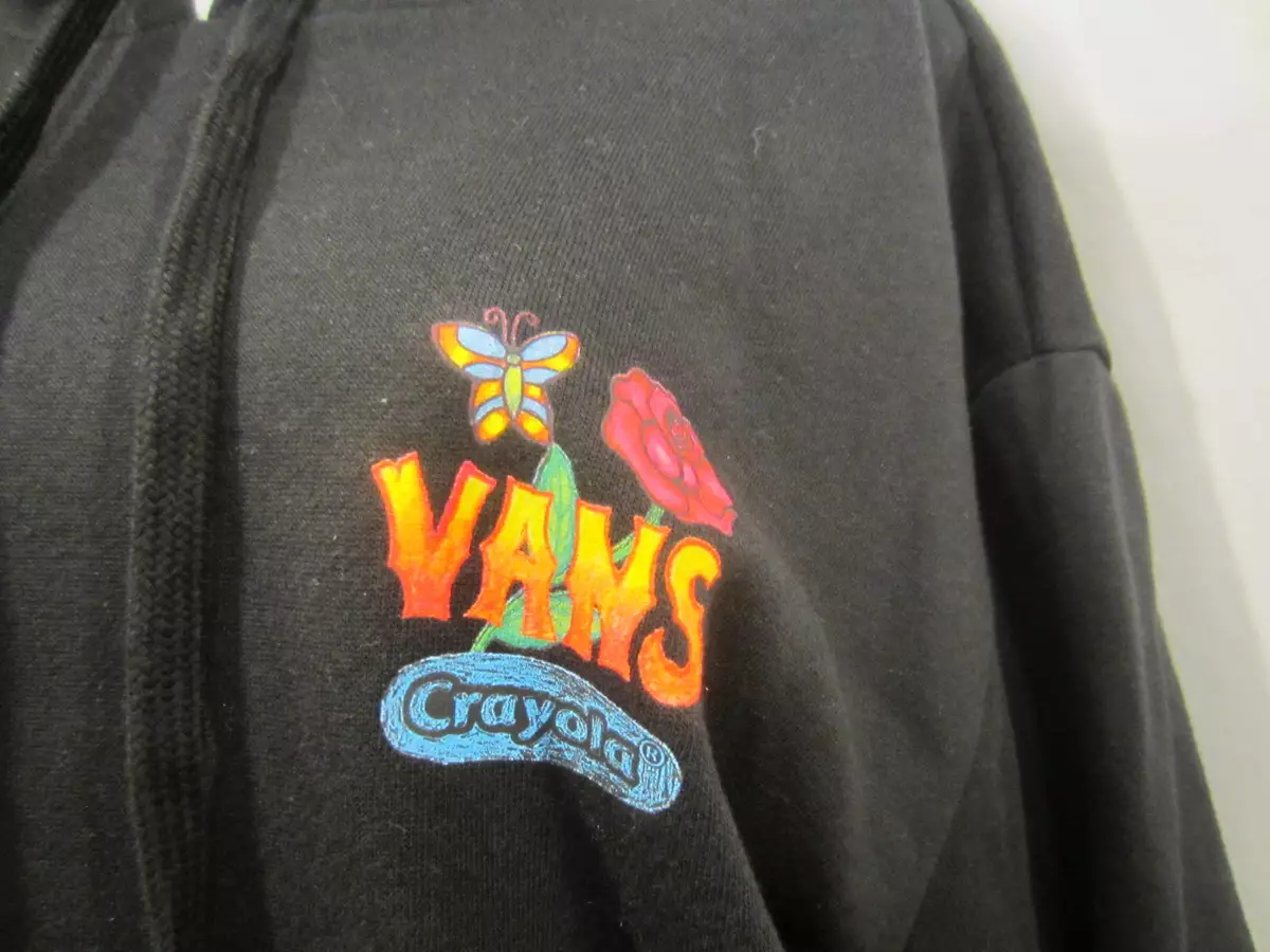 Vans hoodie shop with roses