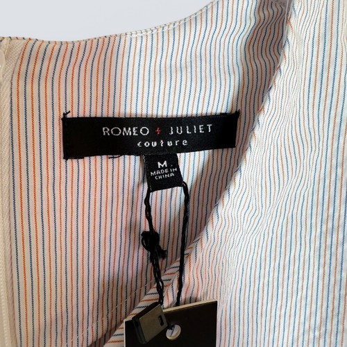 NWT Romeo & Juliet Couture Size Medium Striped Dramatic Bell Long Sleeve Casual - Picture 7 of 10