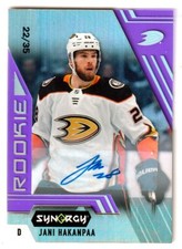  2020-21 Synergy Purple #80 Jani Hakanpaa RC AUTO /35 - Anaheim Ducks