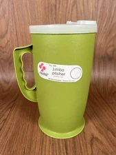 Sterlite No. 430 Jumbo Pitcher Made In USA Vintage Old Stock Avocado Green