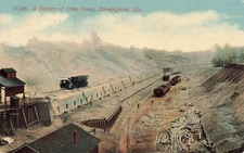 c1910 Birds Eye Aerial View Battery Coke Ovens Trucks Birmingham Alabama AL P568