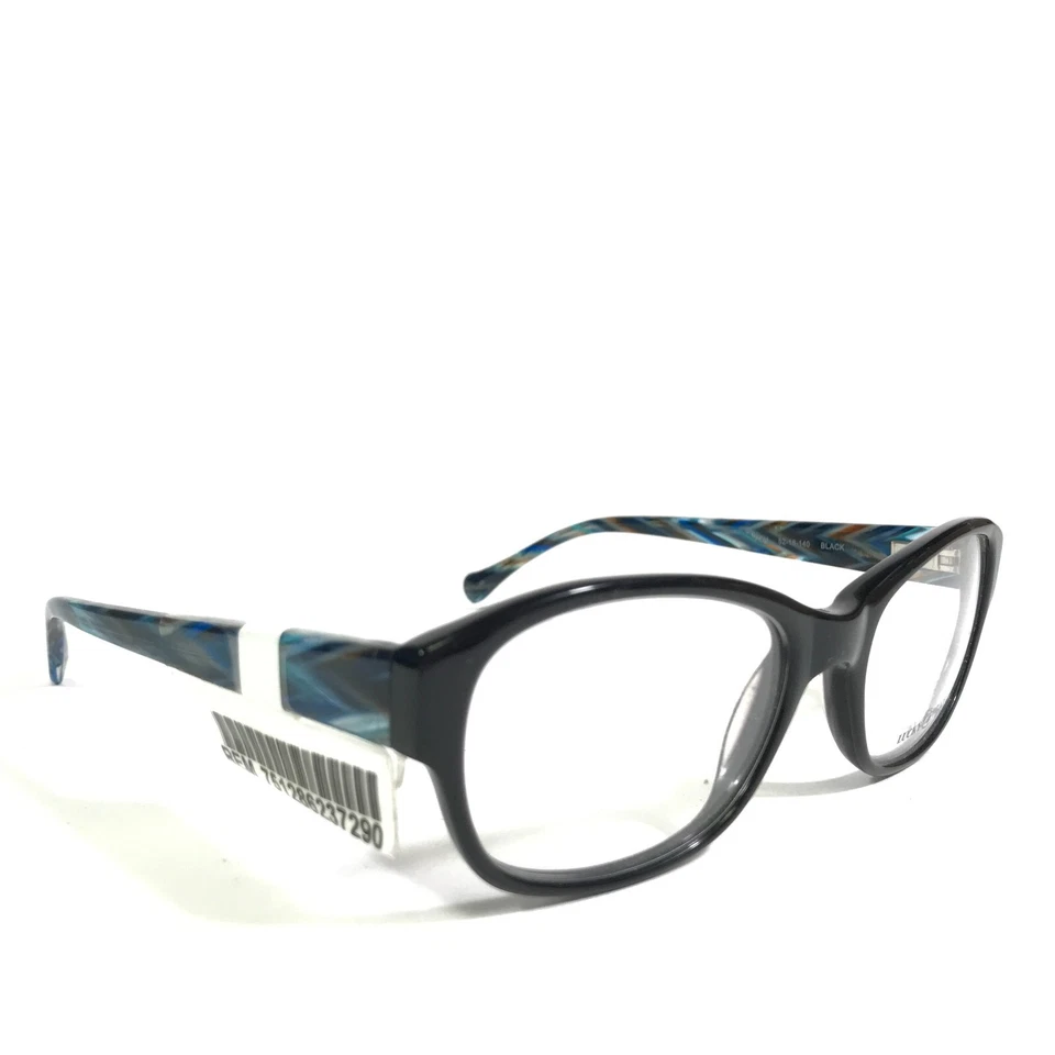 Monturas de gafas Lucky Brand PCH NEGRAS azul cuadrado borde completo 52-18-140 Foto 2 de 4