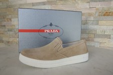 Prada EU 36 Slippers Moccasins Slip-On Half Shoes Sand New Former RRP 690