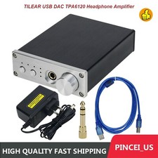 TILEAR USB DAC TPA6120 Headphone Amplifier Dual ES9038Q2M Supporting DSD256 pe66