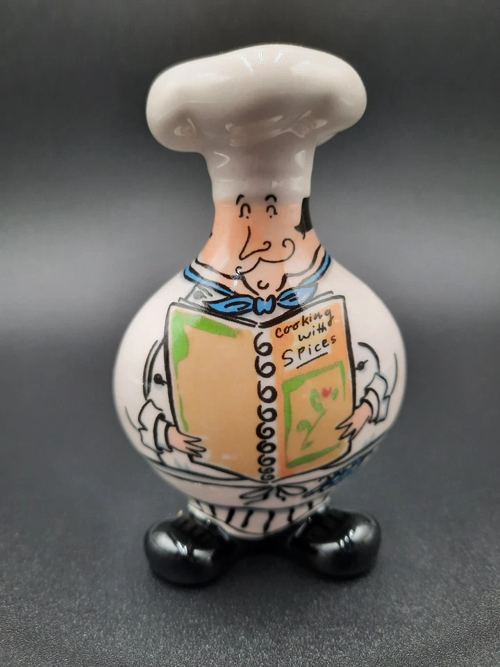 3 agitadores de especias de cerámica para chef con pastel de barro Tracy D. Flickinger para cocinar con especias Foto 4 de 4