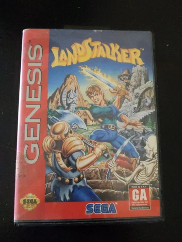 Landstalker Sega Genesis NTSC. Complete w/ Case & Manual 
