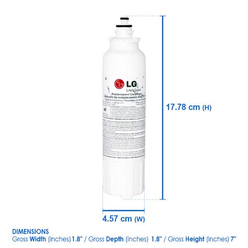 4X Genuine Replacement Fridge Filter for LG ADQ73613401, LT800P Original part - Picture 8 of 8