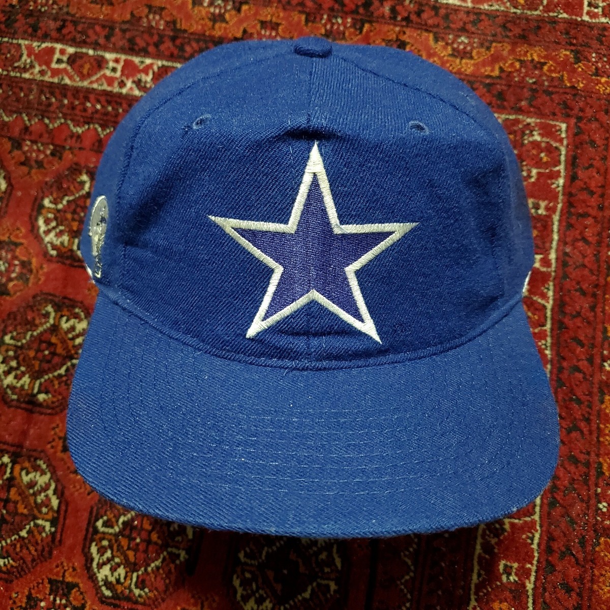 Vtg 90s Dallas Cowboys Snapback Hat American Needle Blockhead Logo