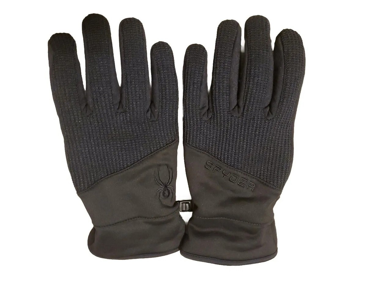 SPYDER Men’s Touchscreen Winter Gloves Black Large