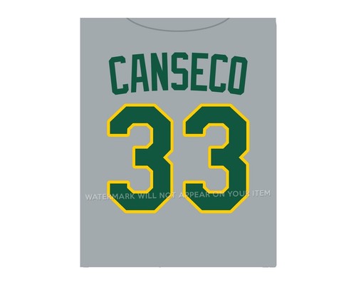 NEW! Jose Canseco Oakland Athletics A's Road Gray Baseball Jersey Men's