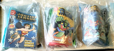 JUSTICE LEAGUE ADVENTURES LOT: NEW IN PACKAGE - 3 SUPERHEROES - BURGER KING 2003