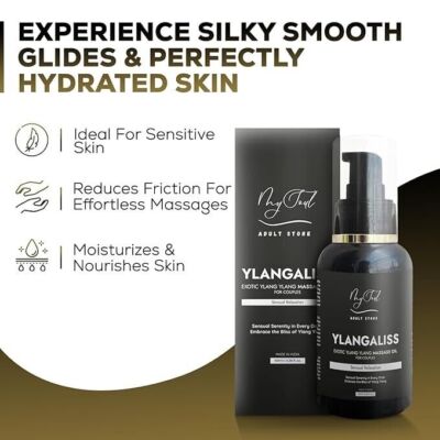 My Soul Ylangaliss Massage Oil (100 ml) | For Couples Massage & Smooth Skin