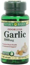 SM Nature's Bounty Odorless Garlic 1000 mg 100 Softgels 3 Pack 
