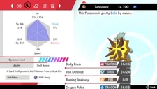 Pokemon Sword and Shield 6iv Shiny Turtonator - FAST DELIVERY!