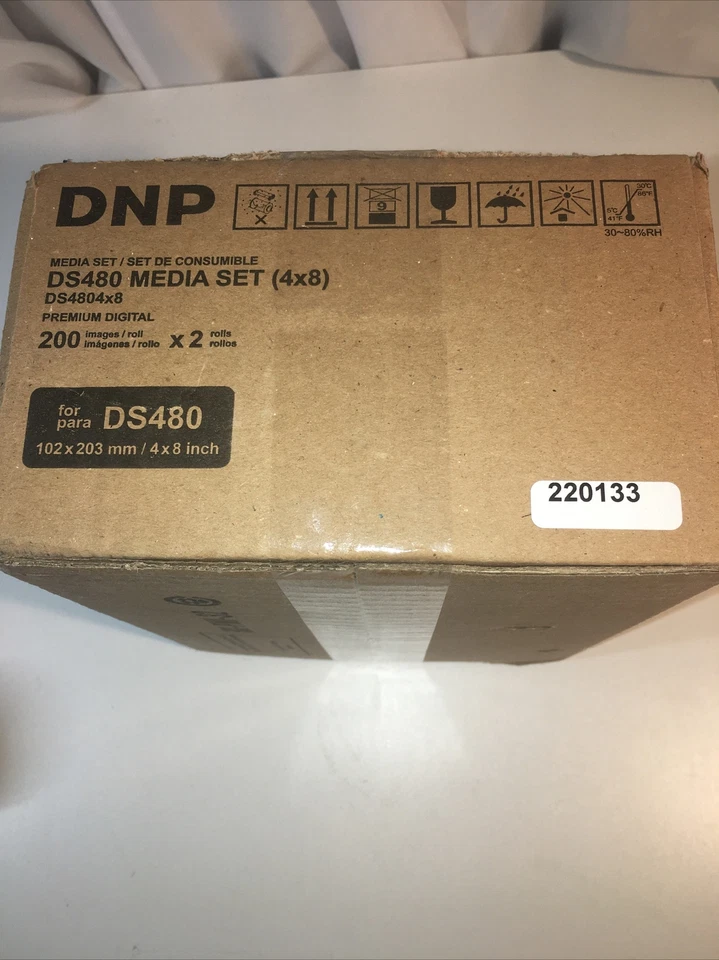 DNP 4x8" Media Set for DS480 Printer DS480 Premium Digital 200 Images X 2 Rolls - Image 4 of 4