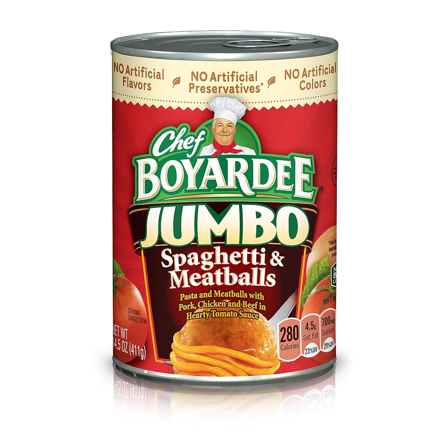 Jumbo Spaghetti and Meatballs, 14.5 Oz, 12 Pack