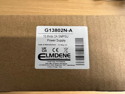 Elmdene Alimentatore Gamma G Interruttore 12V 2AMP Cerniera - G13802N-A - Foto 4 di 4