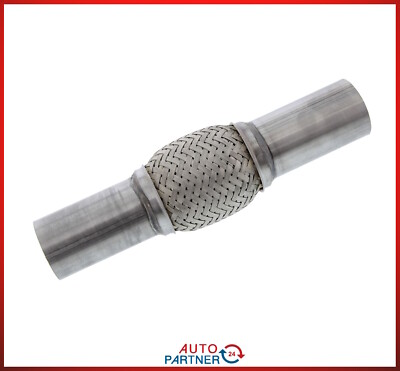 Universal Edelstahl Flexrohr INTERLOCK Ø 48 mm/Länge 100 mm/ Gesamtlänge 270 mm 