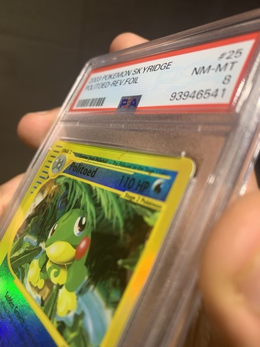 Politoed Skyridge 25/144 Reverse Holo Pokémon PSA 8 2003 Mark On Slab Not Card - Picture 2 of 3