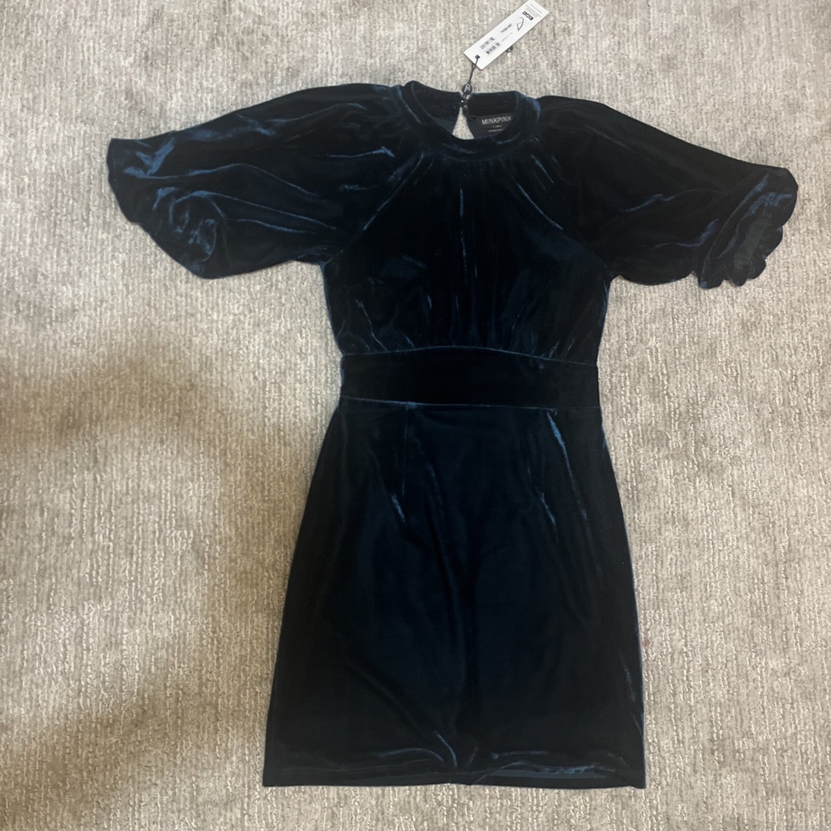 slim fit dress slacks Josette Green Velvet Mini Dress main image 1