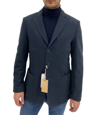 Giacca uomo CUSERI Sport, taglia 50 regular blu in caldo cotone