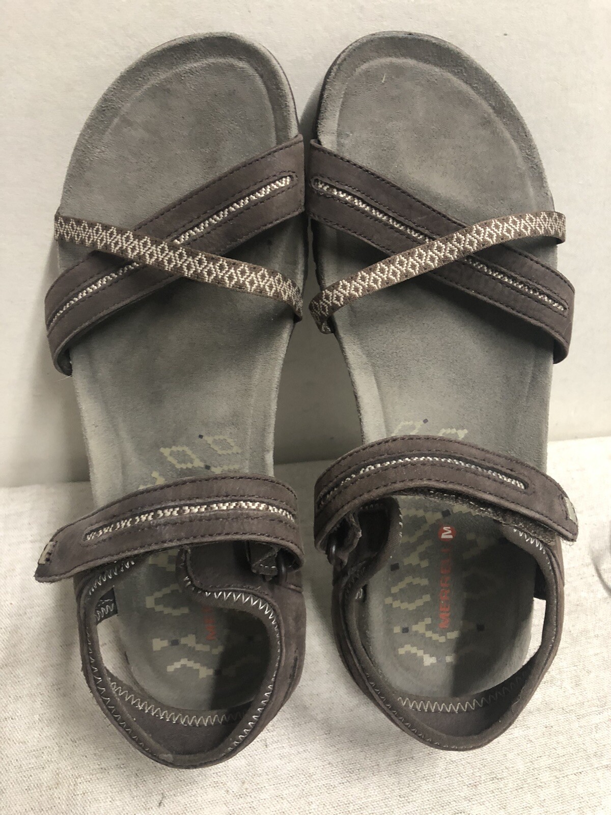 Merrell sandali donna terra scura US 10 41 impermeabili escursionismo passeggio