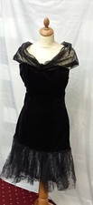 Beautiful vintage Velvet and Tulle womens dress set of 4