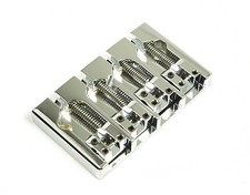 Hipshot A Style 4 String Bass Bridge Brass, Chrome, Retrofits 5 Hole Fender