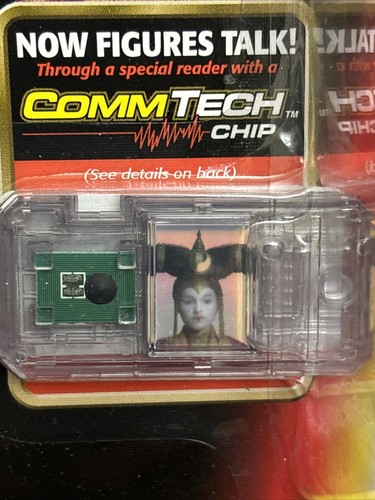 1999 Hasbro Star Wars Episode I Queen Amidala Coruscant Figure w/ CommTech Chip - Picture 4 of 7