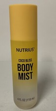 NEW Nutrius Coco Bliss Body Mist 4 fl oz Spray Paraben/Phthalate Free FREE SHIP