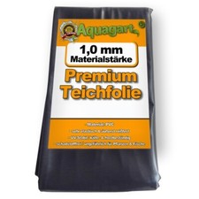 Liner de bassin en PVC 5 m x 4 m 1,0 mm, noir, bâche pour le bassin de jardin