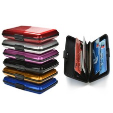 Waterproof Pocket Business ID Credit Card Wallet Holder Aluminum Metal RFID Case