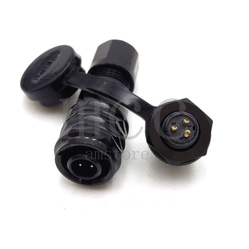 WEIPU SA6 2-5pin IP67 Panel Mount waterproof plug socket,3A power wire connector - Picture 22 of 26