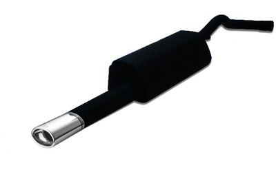 muffler for Audi A4 B5 Saloon 1.8i 92kW 125HP 1994-2001 Single Oval Tip 95x65mm