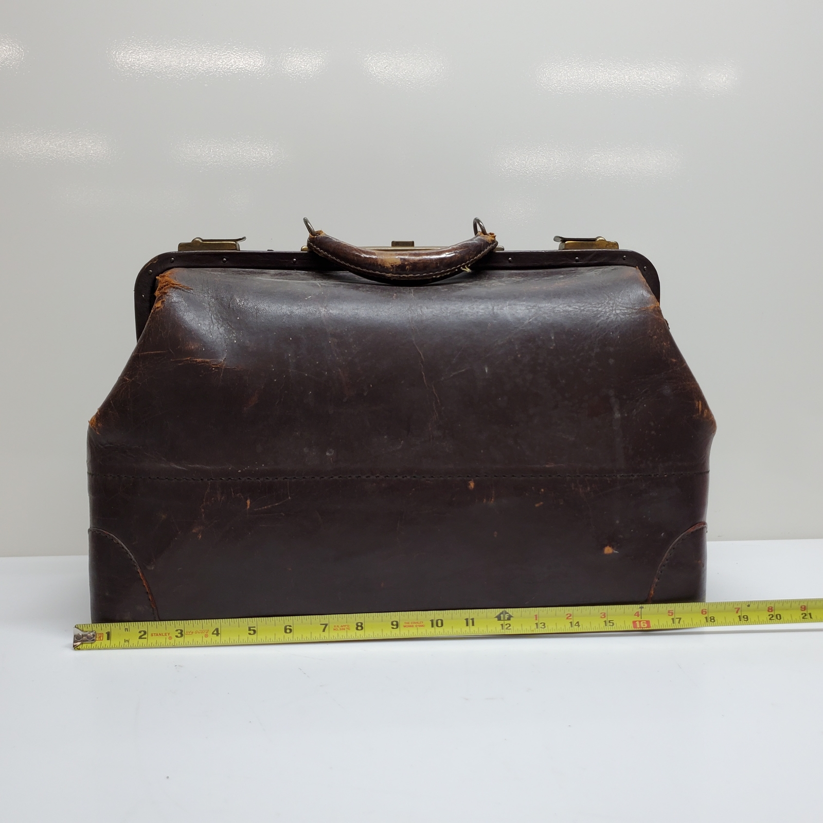 Vintage Brown Leather Doctors Bag eBay