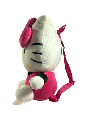 Hello Kitty Sanrio Plush Backpack 14” Pink White Bow Straps  display picture 2