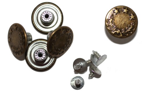 Jeansknöpfe 17mm - 5 Stück - diverse Ausführungen - Bild 2 von 8