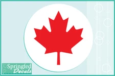 CANADA Flag ROUND Vinyl Decal Car Truck Sticker Canadian Flag Sticker