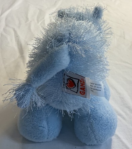 Juguete de peluche azul rinoceronte Ganz Webkinz sin código - Imagen 4 de 5