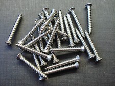 25 Pcs Chevy 8 X 1-14 With 6 Phillips Oval Garnish Trim Screws Stainless