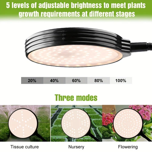 LED Wachstumlampe Pflanzenlampe Vollspektrum Pflanzenlicht Grow Light Timer USB - Bild 4 von 18