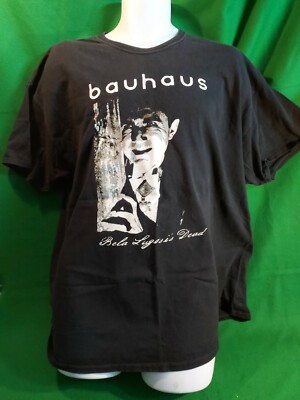 BAUHAUS Bela Lugosi's Dead Peter Murphy T Shirt  2XL Rare  print goth