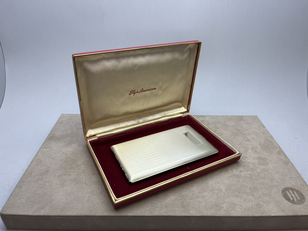 Antique Vintage Elgin American 925 Sterling Silver Pocket Antique Vintage Elgin American 925 Sterling Silver Pocket