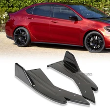 Rear Bumper Lip Diffuser Splitter Spoiler Glossy Black For Dodge Dart GTS SXT 