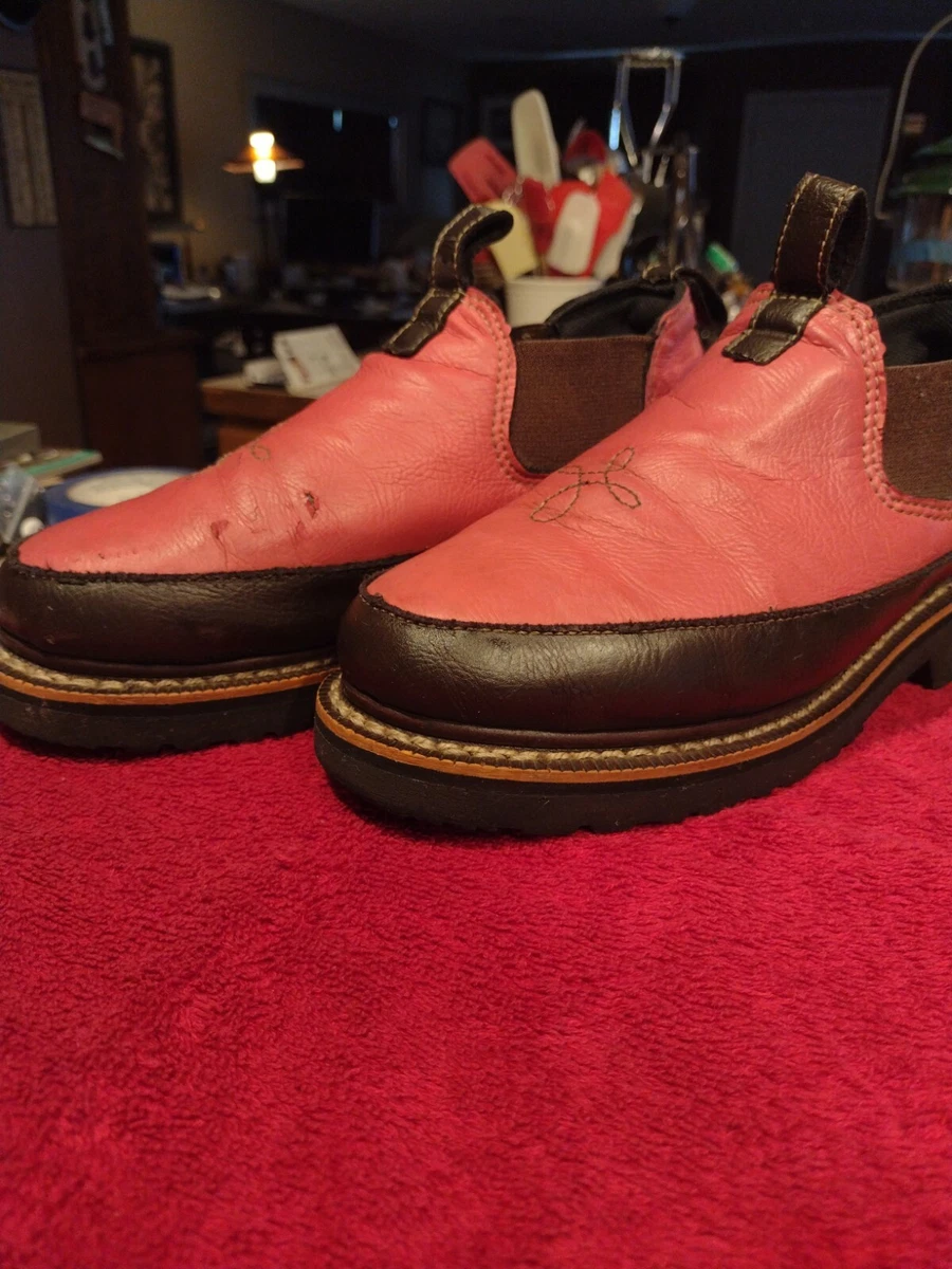 Georgia Giant Romeo Women s Size 6.5 M Pink Leather Work Boots